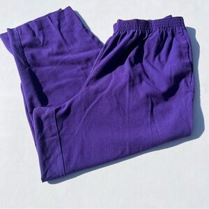 Vintage Vibrant Purple Women's Trousers